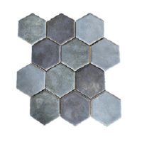 Hexagonale Mosaic Ocean Blue 28x30 cm