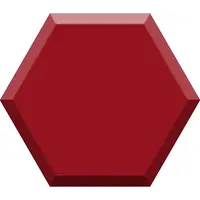 Hexa 9D Rosso 15x17 cm