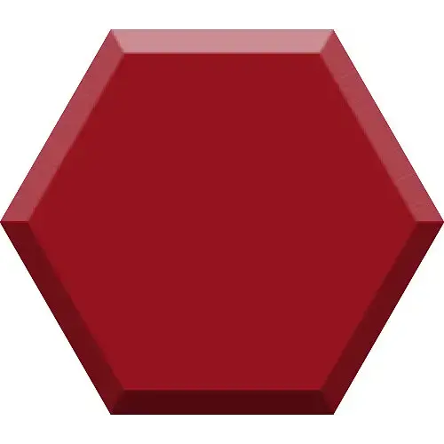 Ceramica Bardelli Bardelli Hexa 9D Rosso 15x17 cm