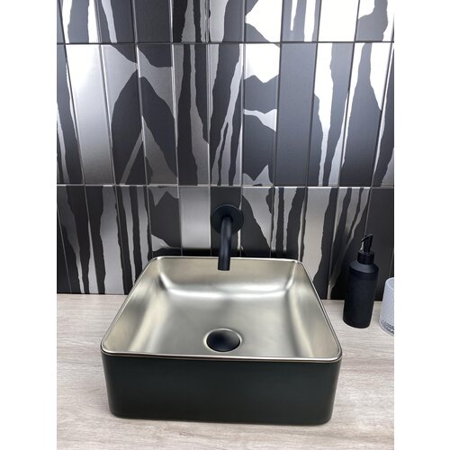 Dune Dune Lavabo Savannah Black & Silver 36,6x36,5x13 cm