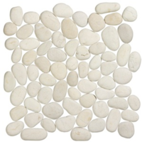 Stone Pebbles White 30x30 cm