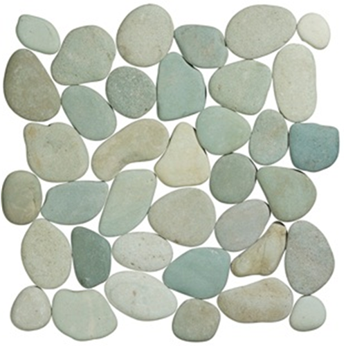 Terre d'Azur Terre d'Azur Stone Pebbles Green Flores 30x30 cm