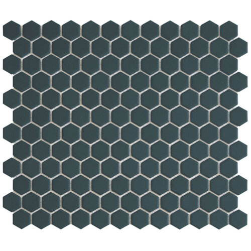 The Mosaic Factory Hexagons Navy Blue Mat