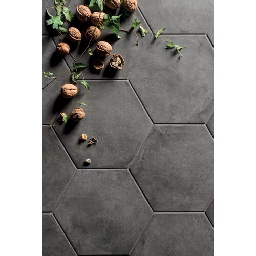 Marca Corona Marca Corona Terra Nero Esagono 25x21,6 cm