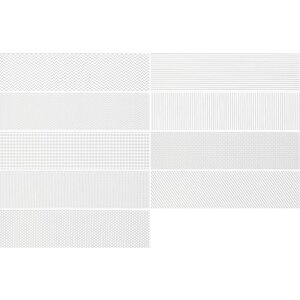 WOW Design Gradient Decor White Gloss 7,5x30 cm
