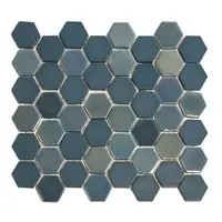 Valencia Blue Hexagon 4,3x4,9 cm