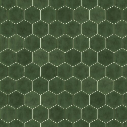 Vives Ceramica Vives Hexagono Figuli Green 15x17 cm Vives Ceramica Vives Hexagono Figuli Green 15x17 cm