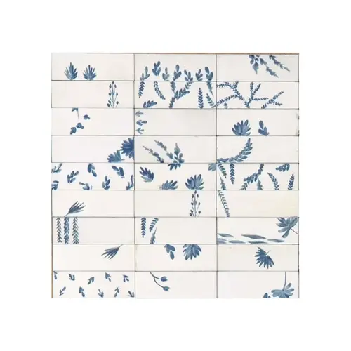 Marazzi Marazzi Rice Bianco Decoro Leaf 5x15 cm Marazzi Marazzi Rice Bianco Decoro Leaf 5x15 cm