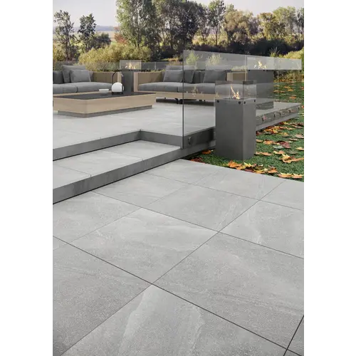 Workshop Natuursteenlook Tuintegel StoneX Grijs 60x60x2 cm