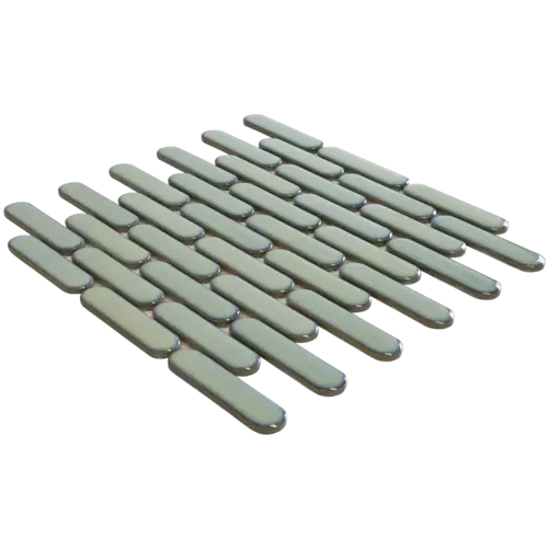 The Mosaic Factory The Mosaic Factory Sevilla Oval Finger Light Green Glossy