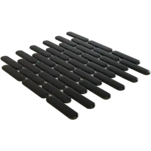 The Mosaic Factory Sevilla Oval Finger Black Mat