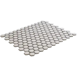 The Mosaic Factory Barcelona Soft White Glossy Hexagon