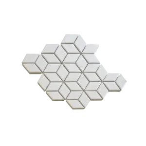 The Mosaic Factory Paris 3D Kubus Glans Wit