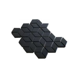 The Mosaic Factory Paris 3D Kubus Black Mat