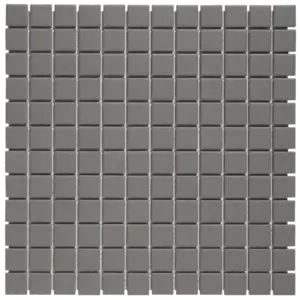 The Mosaic Factory London Vierkant Dark Grey 2,3x2,3 cm