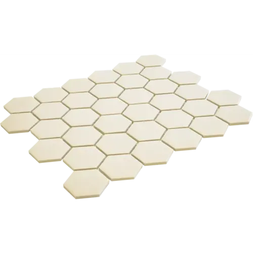 The Mosaic Factory The Mosaic Factory London Hexagon White Matt 5,1x5,9 cm