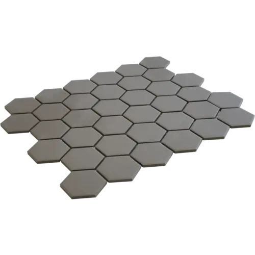 The Mosaic Factory The Mosaic Factory London Hexagon Dark Grey 5,1x5,9 cm