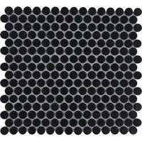 The Mosaic Factory Venice Pennyround Black Matt