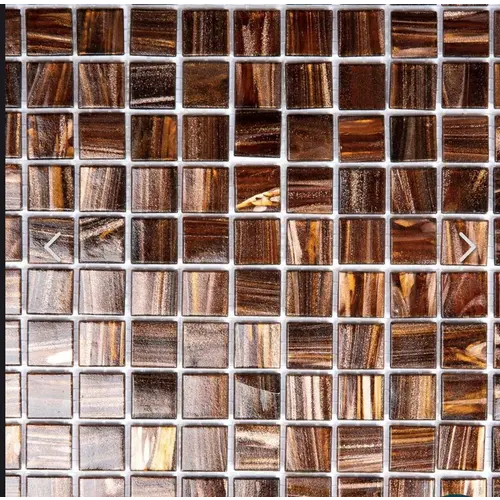 Workshop Glasmozaïek Bruin Goud 2,3x2,3 cm