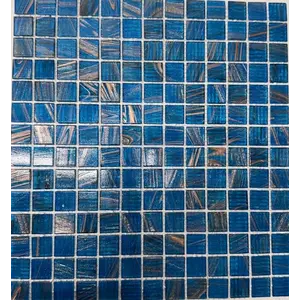 Workshop Glasmozaïek Azure Bleu Gold 30x30 cm