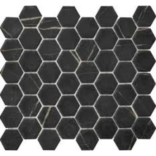 The Mosaic Factory Valencia Nero Marble Print Matt The Mosaic Factory Valencia Nero Marble Print Matt