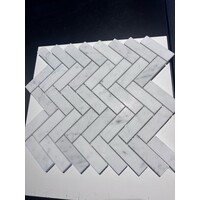 Marmer Bianca Carrara Visgraat 7,5x2,3 cm