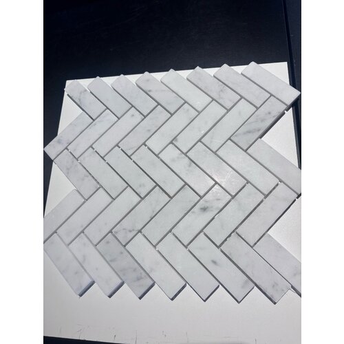 Workshop Marmer Bianca Carrara Visgraat 7,5x2,3 cm Workshop Marmer Bianca Carrara Visgraat 7,5x2,3 cm