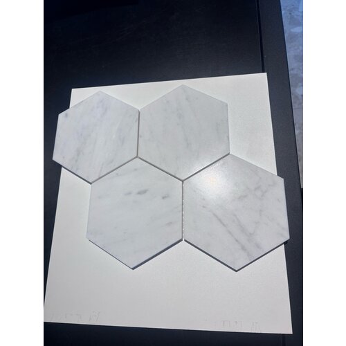 Workshop Marmer Hexagon Bianca Carrara 22,5x37,1 cm Workshop Marmer Hexagon Bianca Carrara 22,5x37,1 cm