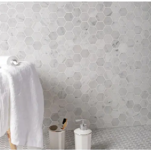 Workshop Workshop Marmer Hexagon Bianca Carrara 22,5x37,1 cm