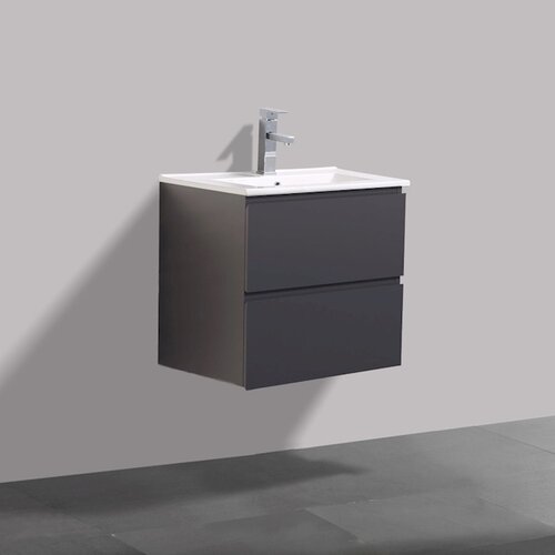 Onderkast Wastafel Antraciet Mat 60x38x50 cm