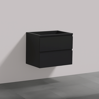 Onderkast Wastafel Mat Zwart 80x38x60 cm