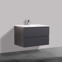 Onderkast Wastafel Mat Antraciet 100x46x50 cm