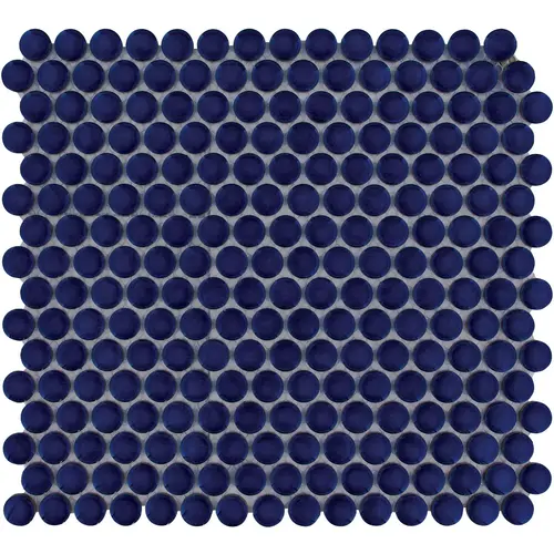 The Mosaic Factory Venice Pennyround Cobalt Blue The Mosaic Factory Venice Pennyround Cobalt Blue