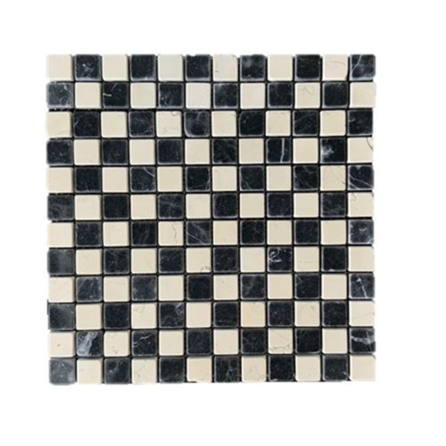 Terre d'Azur Mosaic Strip Biancone / Nero 30×30 cm Terre d'Azur Mosaic Strip Biancone / Nero 30×30 cm