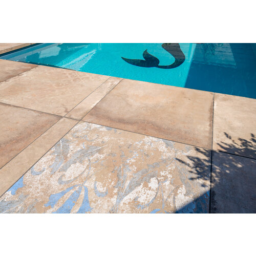 Tagina Tagina Il Cotto Deco Painted Natural 90x90x2 cm