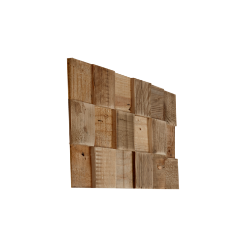 Houten Wandpaneel Cube Pinewood
