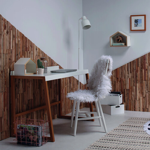 Houten Wandpaneel Stripes Pinewood