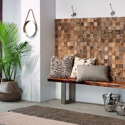 Houten Wandpaneel Cube Pinewood