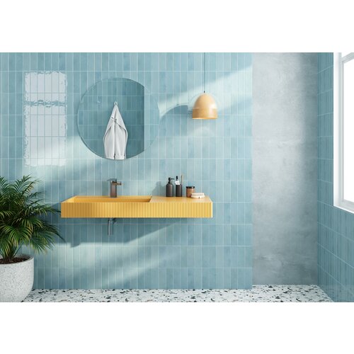 Wandtegel Maris Lagoon Blue 6,2x25 cm Wandtegel Maris Lagoon Blue 6,2x25 cm