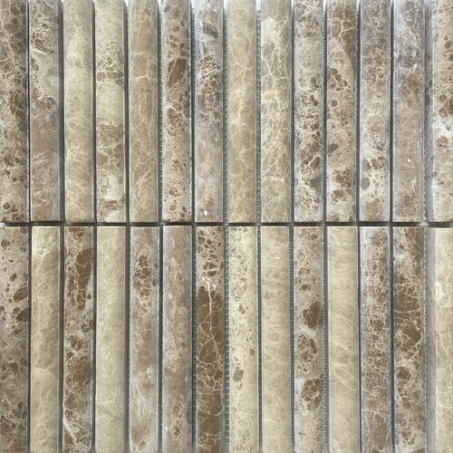 Tile Embassy Lulu Emperador Light Flute 30,2x30,5x1,5 cm Tile Embassy Lulu Emperador Light Flute 30,2x30,5x1,5 cm