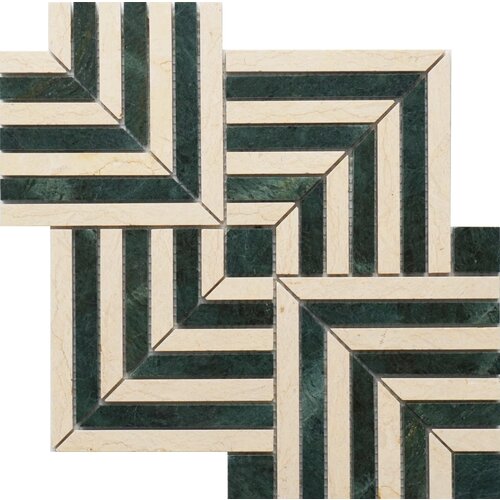Tile Embassy Harlow Indian Green Marble 30x30x0,5 cm Tile Embassy Harlow Indian Green Marble 30x30x0,5 cm