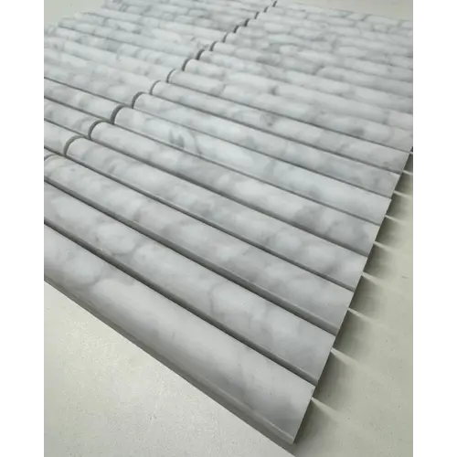 KitKat Kreta Bull Nose Bianco Carrara Mozaïek