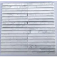 KitKat Kreta Bull Nose Bianco Carrara Mozaïek