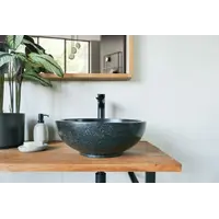 Terrazzo Waskom Sombra Zwart 40×40×15 cm