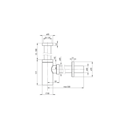 Sifon Eichenbach Zwart Sifon Eichenbach Zwart