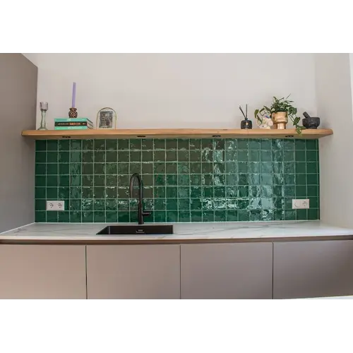 Alcoceram Alcoceram Malaga Verde Cobre 10x10 cm Alcoceram Alcoceram Malaga Verde Cobre 10x10 cm