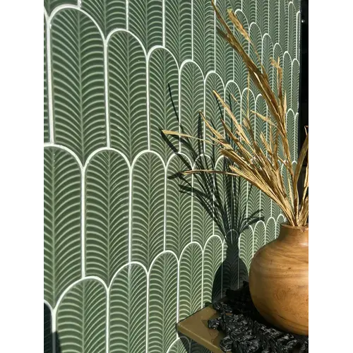 Cifre Ceramica Cifre Alma Scale Green Brillo 8x21,5 cm Cifre Ceramica Cifre Alma Scale Green Brillo 8x21,5 cm