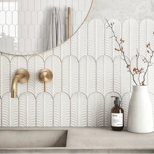 Cifre Ceramica Cifre Alma Scale White Brillo 8x21,5 cm Cifre Ceramica Cifre Alma Scale White Brillo 8x21,5 cm