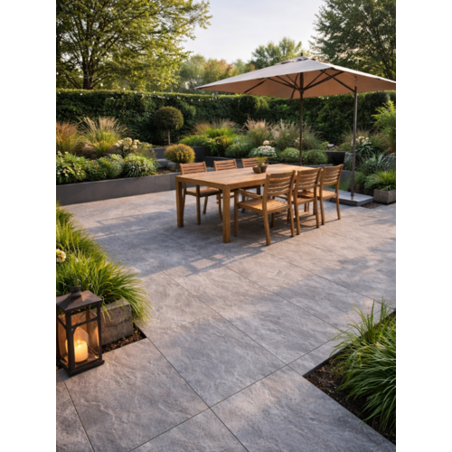 Tuintegel Natural Quartz Grey 60x60x2 cm