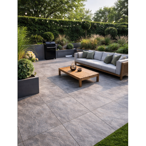 Tuintegel Natural Quartz Grey 60x60x2 cm